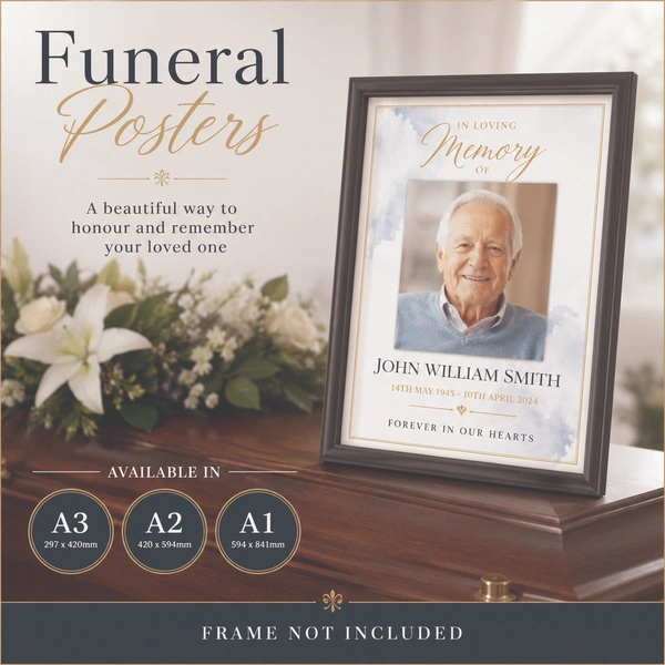  Funeral Posters Frame not Included